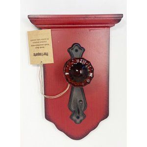 Pier One Vintage Door Knob Hook RED NEW!